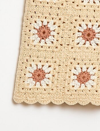 Short en crochet avec motif