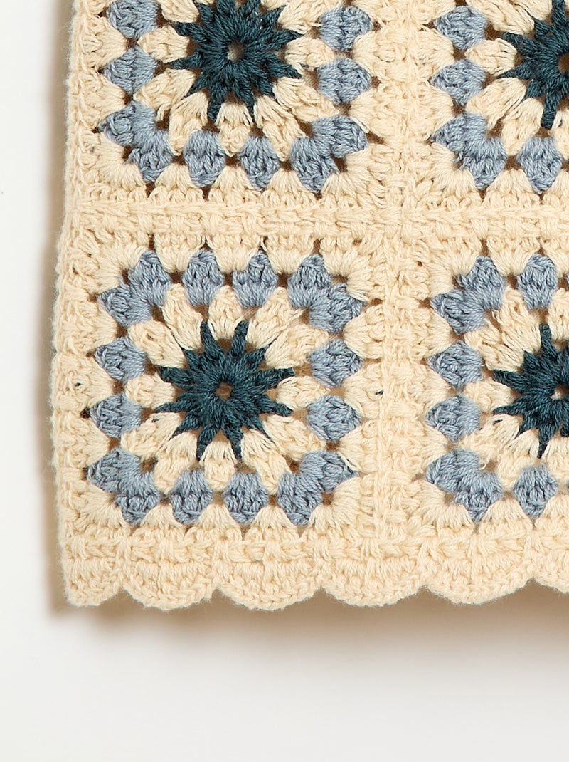 Short en crochet avec motif Beige - Kiabi