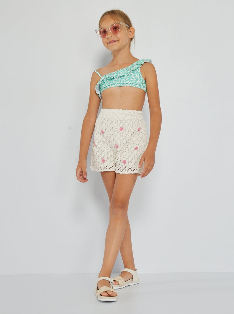 Short en crochet Ecru - Kiabi