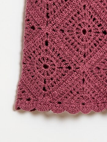 Short en crochet uni