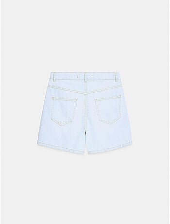 Short en denim à taille haute et jambe large dilvin