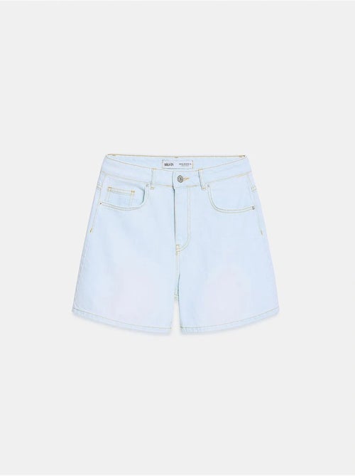 Short en denim à taille haute et jambe large dilvin - Kiabi Short en denim à taille haute et jambe large dilvin - Kiabi