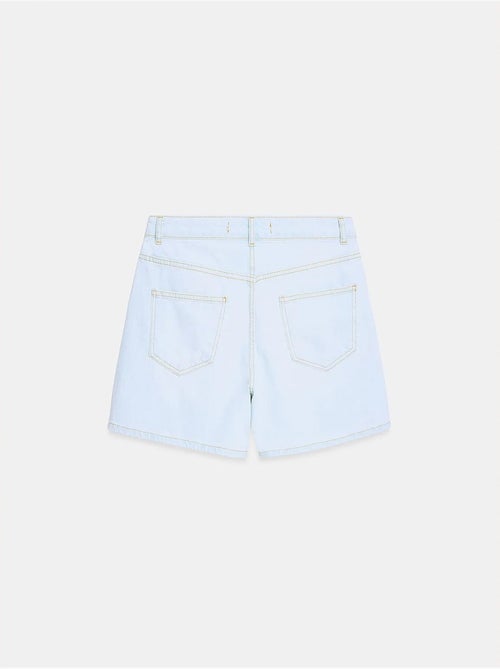 Short en denim à taille haute et jambe large dilvin - Kiabi Short en denim à taille haute et jambe large dilvin - Kiabi