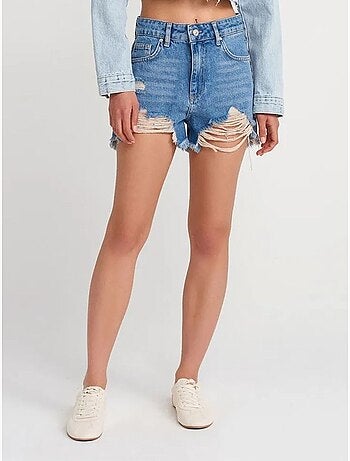 Short en denim à taille haute pour femme dilvin