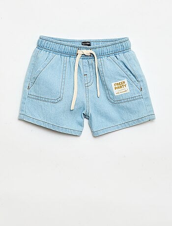 Short en denim avec 2 grandes poches