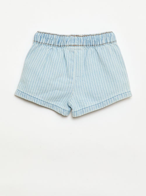 Short en denim avec cordons - Kiabi