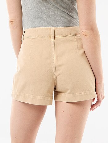 Short en denim avec poches tressées