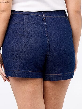 Short en denim avec poches tressées