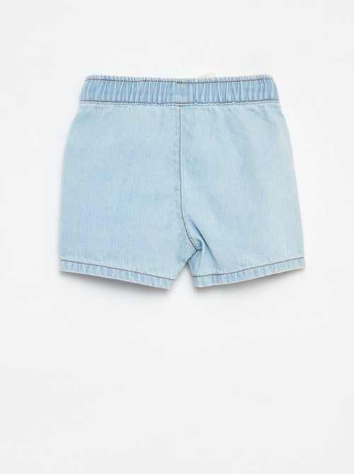 Short en denim avec taille élastiquée - Kiabi