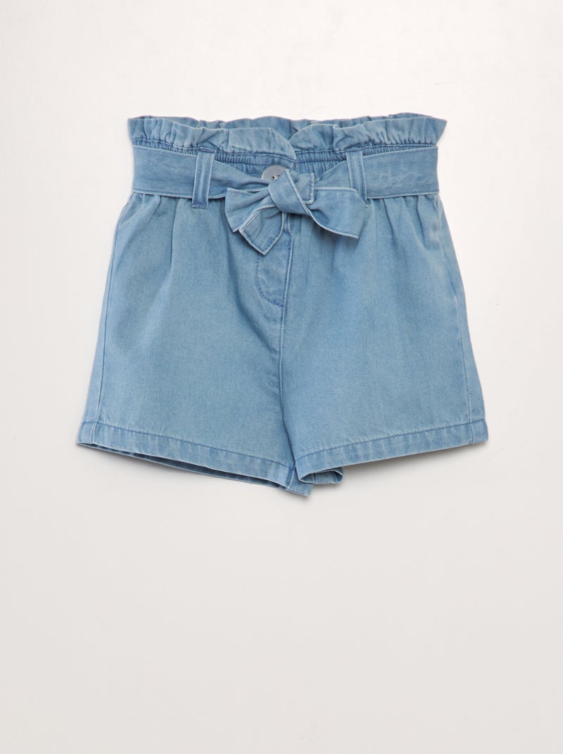 Short en denim Bleu - Kiabi