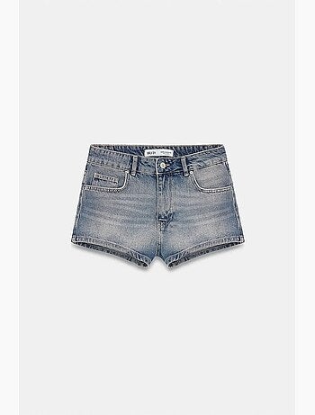 Short en denim coton à taille haute dilvin