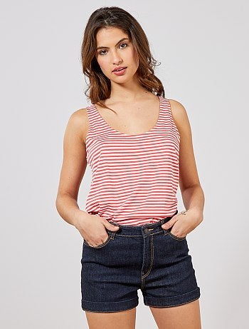 Short en denim en coton bio - Kiabi