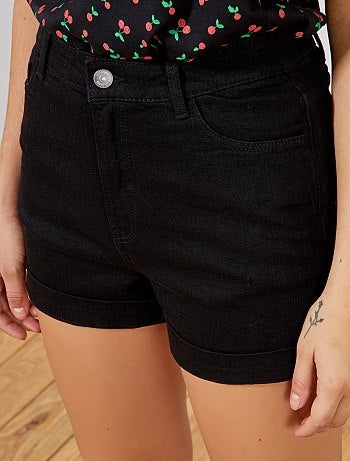 Short en denim en coton bio - Kiabi