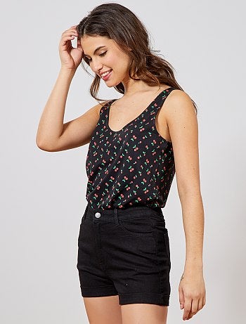 Short en denim en coton bio - Kiabi