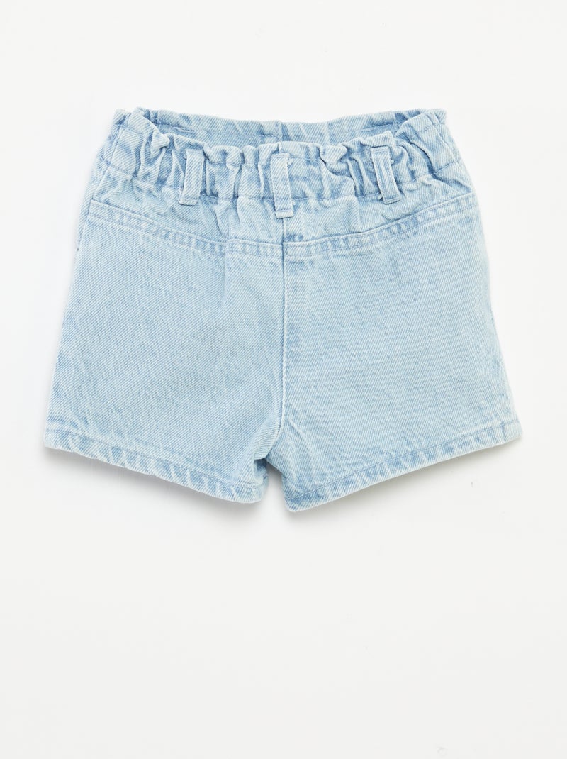 Short en denim 'Minnie' 'Disney' avec broderies BLEU - Kiabi