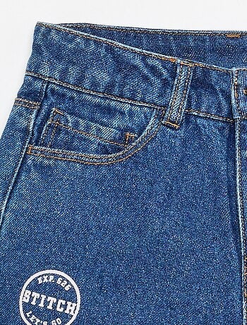 Short en denim 'Stitch'