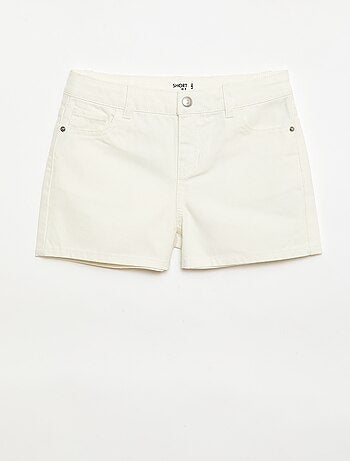 Short en denim taille haute