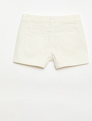 Short en denim taille haute