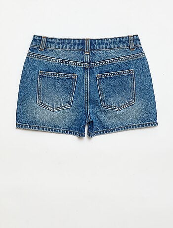 Short en denim taille haute