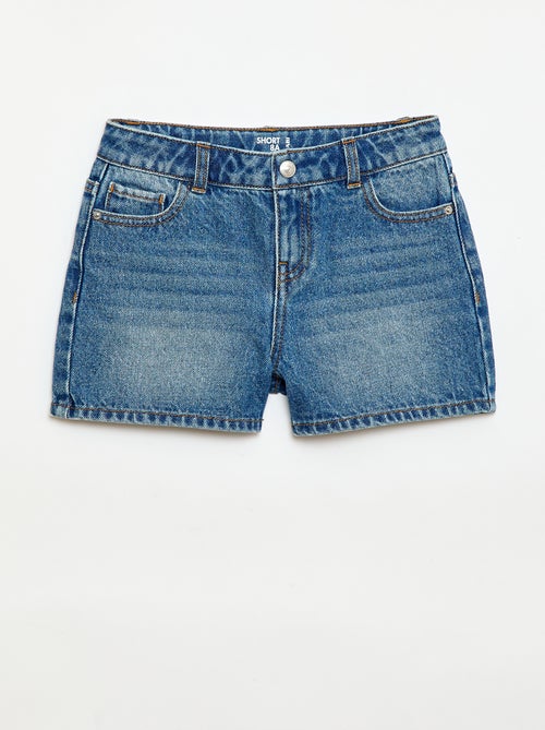 Short en denim taille haute - Kiabi