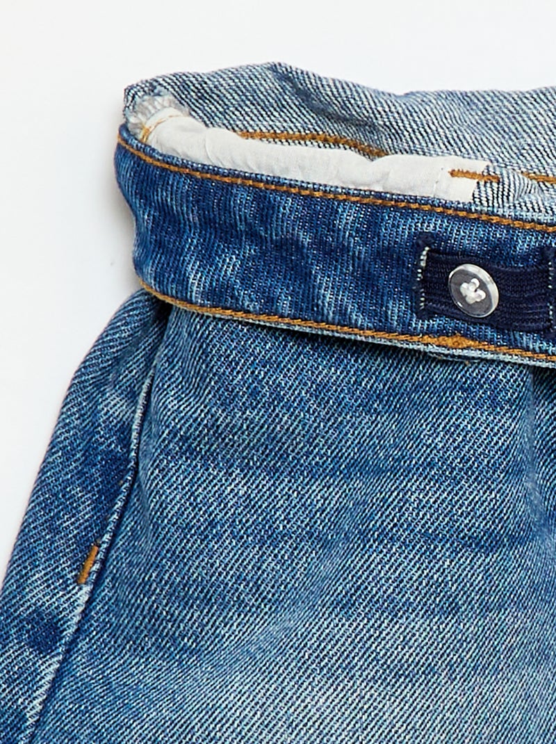 Short en denim taille haute Bleu - Kiabi