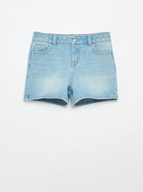 Short en denim taille haute - Kiabi