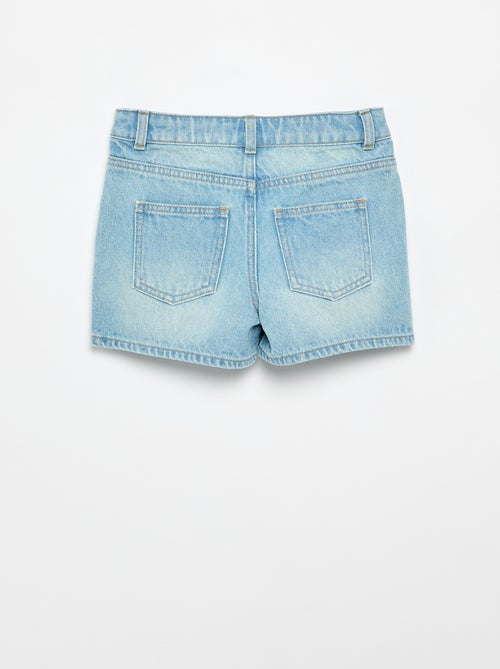 Short en denim taille haute - Kiabi