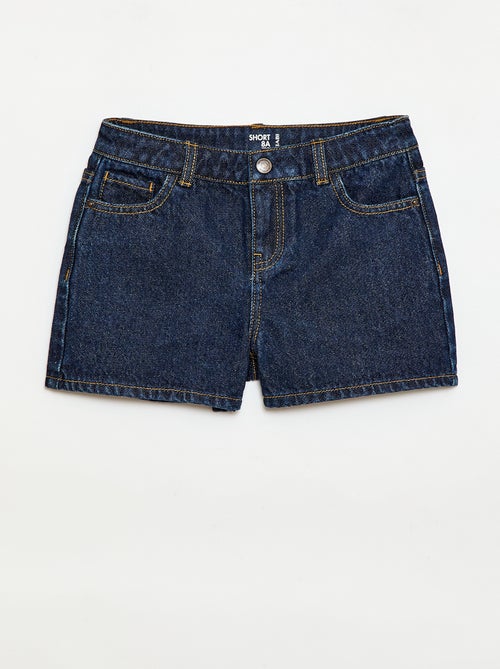 Short en denim taille haute - Kiabi
