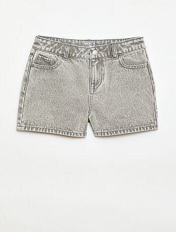 Short en denim taille haute