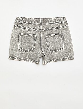 Short en denim taille haute
