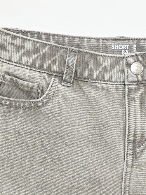Short en denim taille haute - Kiabi