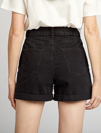 Shape Short en sweat noir brodé | FR