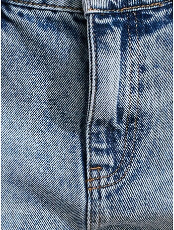 Short En Denim Taille Haute Pour Femme