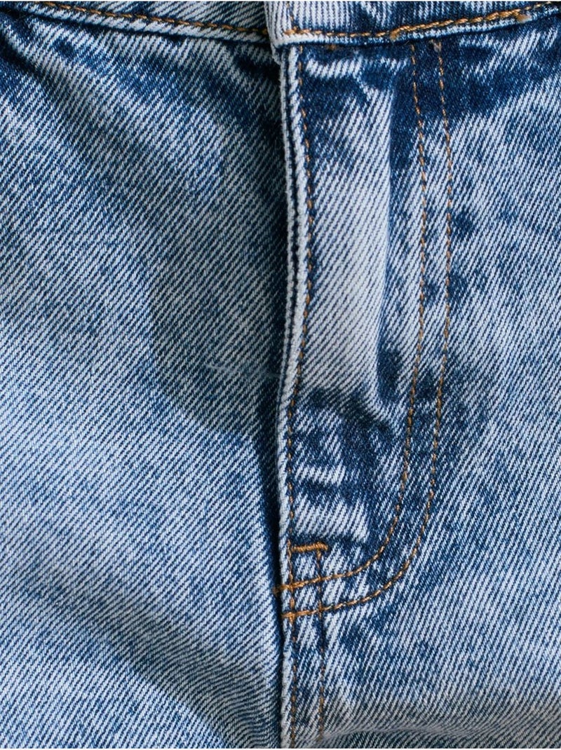 Short En Denim Taille Haute Pour Femme Bleu roi - Kiabi