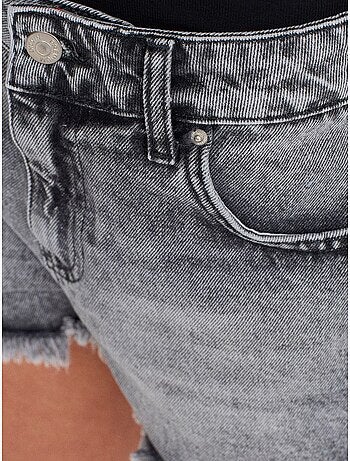 Short En Denim Taille Haute Pour Femme