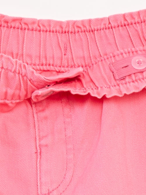 Short en denim uni avec poches - Kiabi