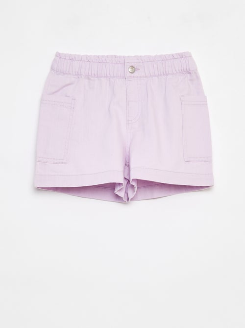 Short en denim uni avec poches - Kiabi