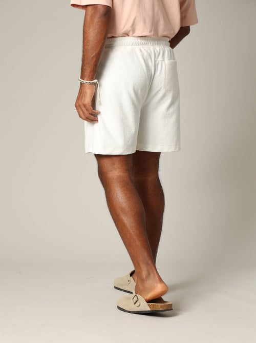 Short en éponge à la taille élastiquée avec cordon 'Deeluxe' - Kiabi