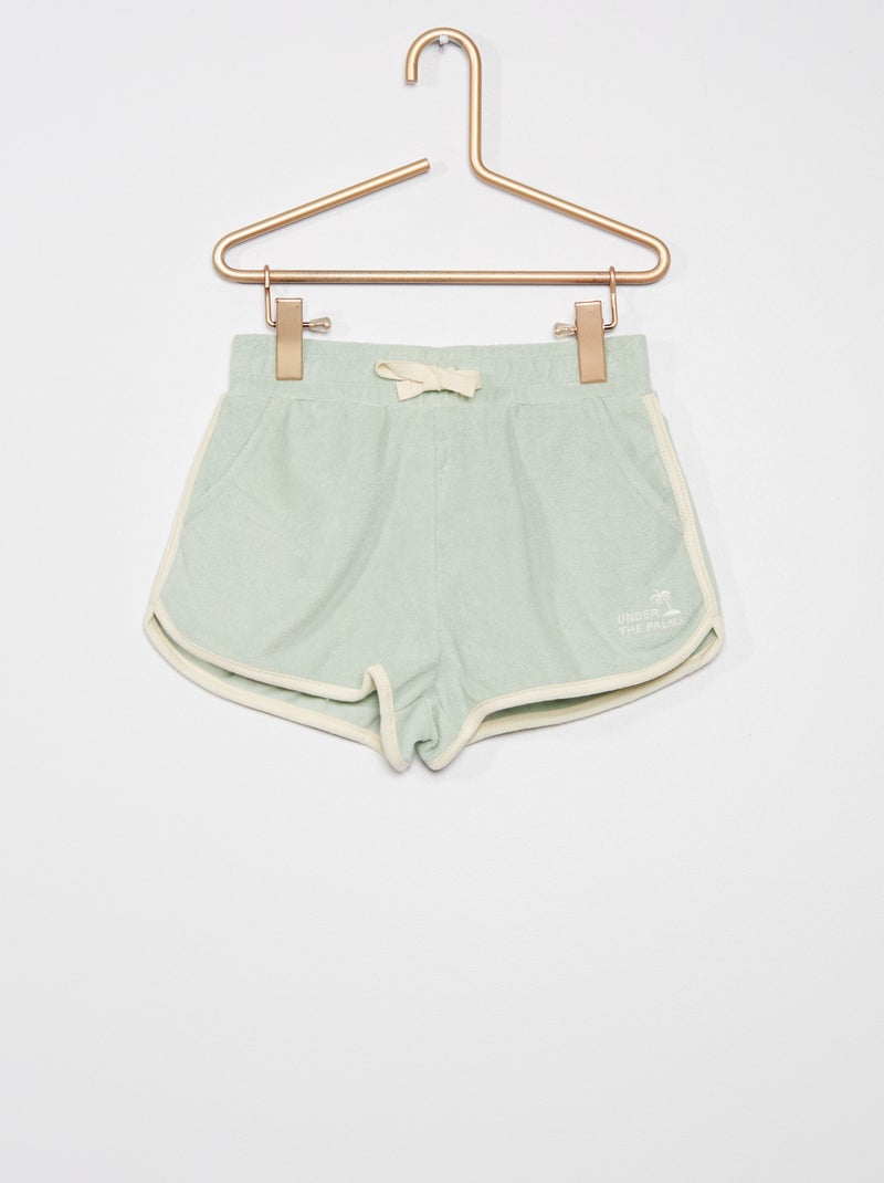 Short en éponge Bleu - Kiabi