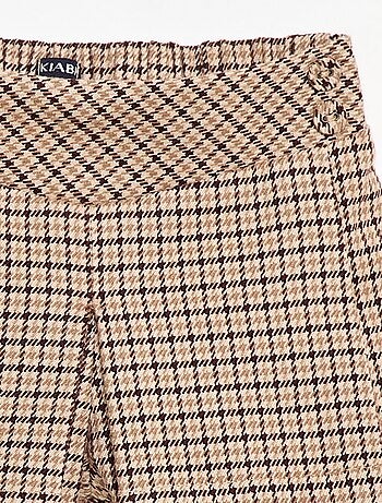 Short en flanelle à carreaux