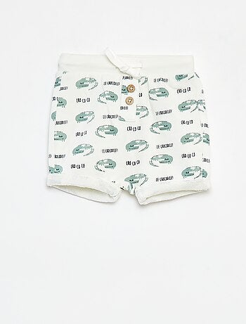 Short en french terry imprimé