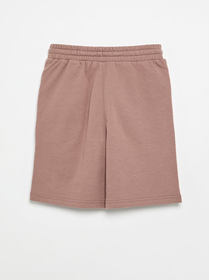 Short en French Terry Marron - Kiabi