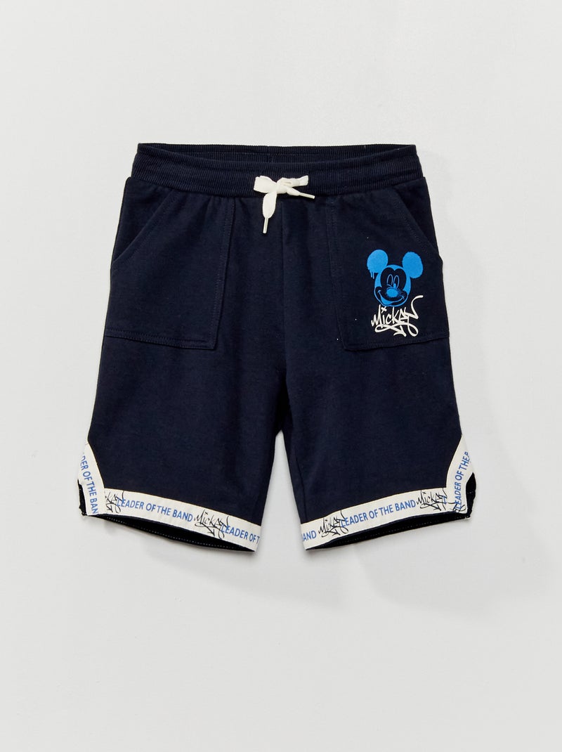 Short en french terry 'Mickey' de 'Disney' Bleu - Kiabi