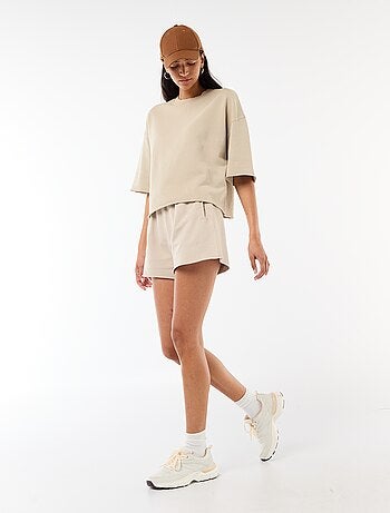 Short en French Terry uni