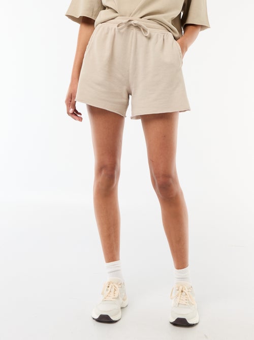 Short en French Terry uni - Kiabi