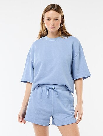 Short en French Terry uni