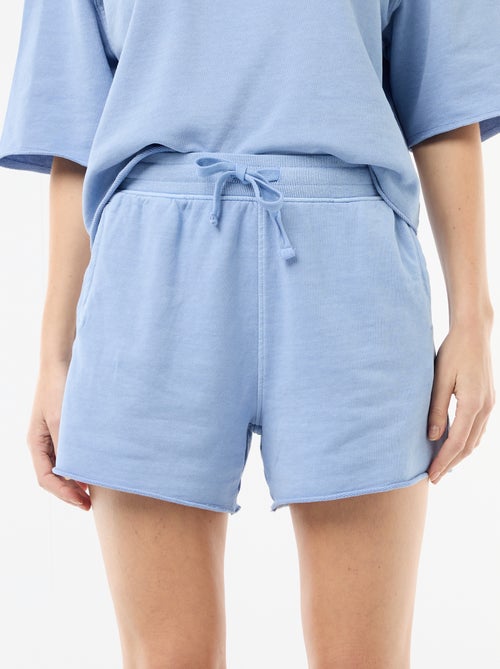 Short en French Terry uni - Kiabi