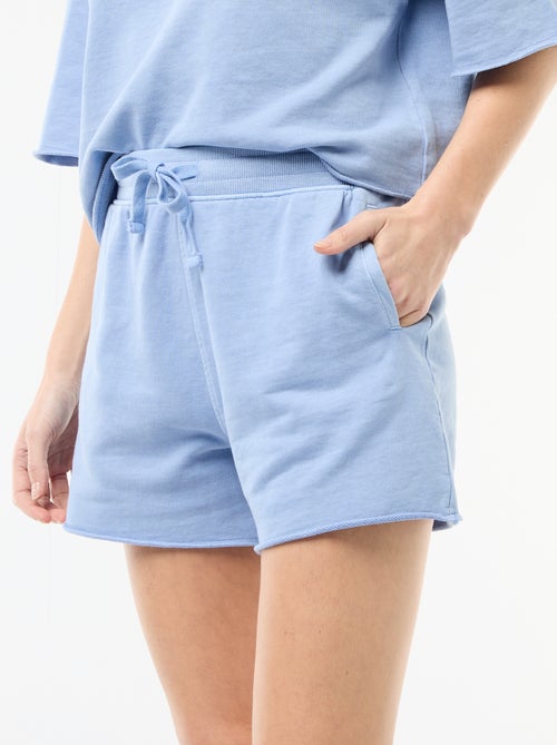Short en French Terry uni - Kiabi