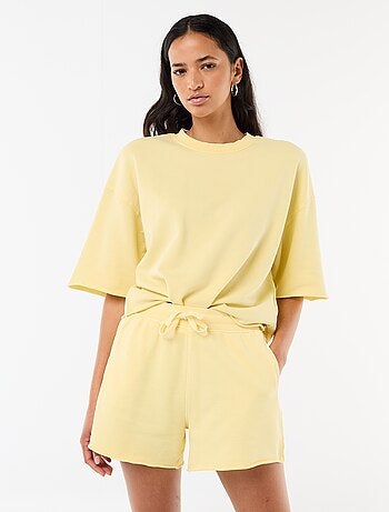 Short en French Terry uni