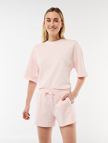 Short en French Terry uni